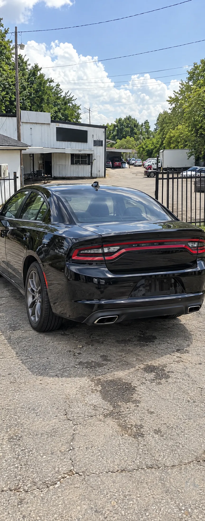 Colisión trasera · Dodge Charger — después / Rear collision · Dodge Charger — after — GDL Auto Repair Seagoville TX
