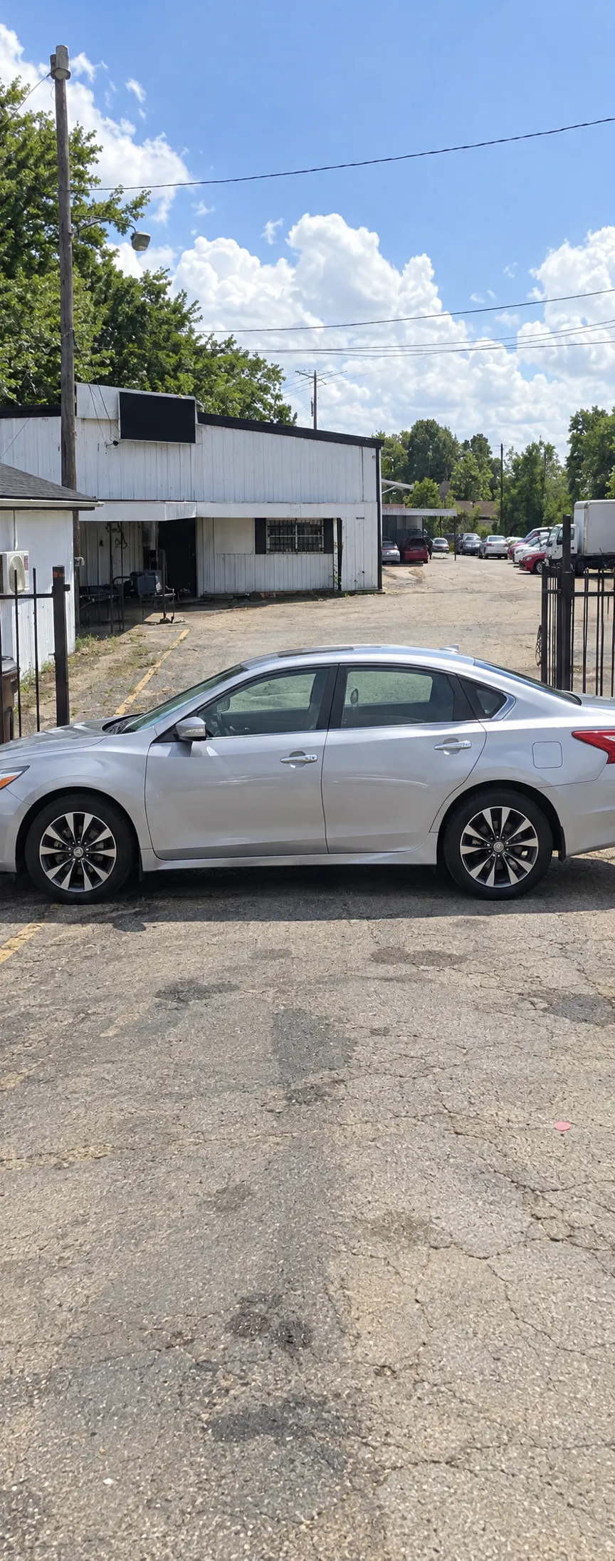 Colisión lateral · Nissan Altima — después / Side collision · Nissan Altima — after — GDL Auto Repair Seagoville TX